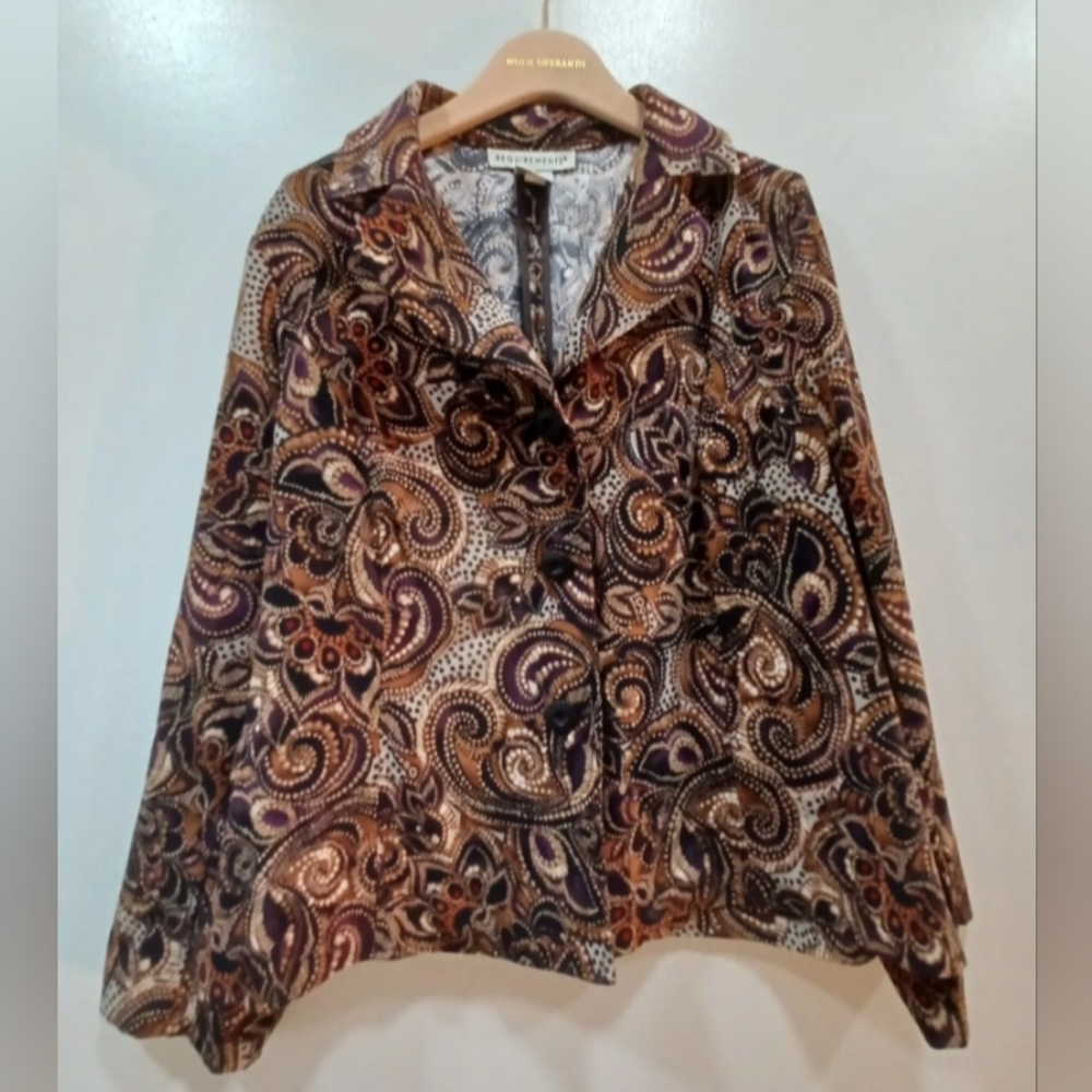 VINTAGE women jacket requirements XL bronw